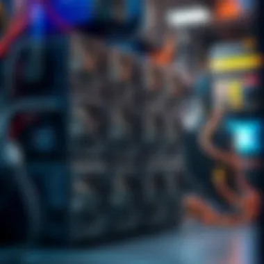 Essential Power Supply Units for Mining An organized layout of power supply units essential for mining rigs.