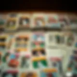 An array of vintage baseball trading cards