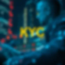 Conceptual representation of KYC in cryptocurrency