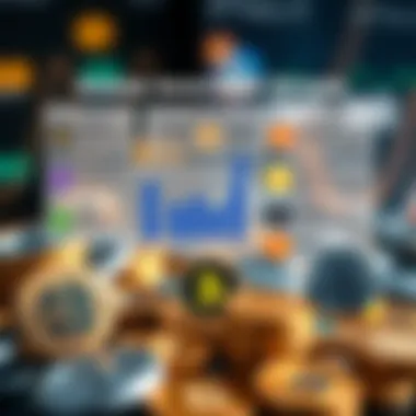 Infographic showing diverse cryptocurrency options for investors