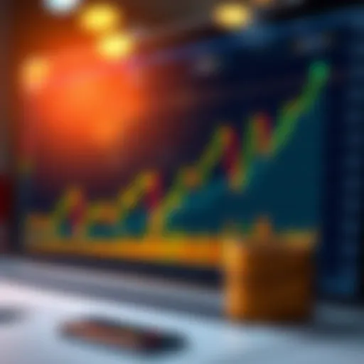 Graph illustrating cryptocurrency market trends