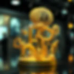 A digital representation of a sculptural NFT art piece.