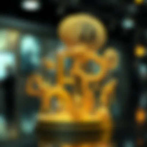 Digital Sculptural NFT Artwork A digital representation of a sculptural NFT art piece.