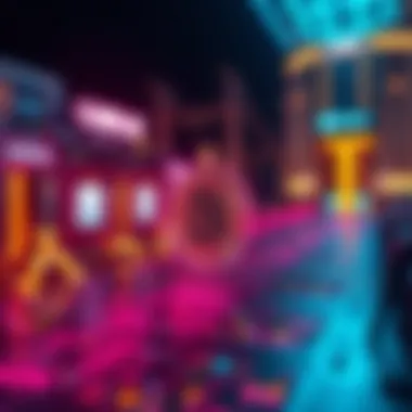 Blockchain technology visual representation