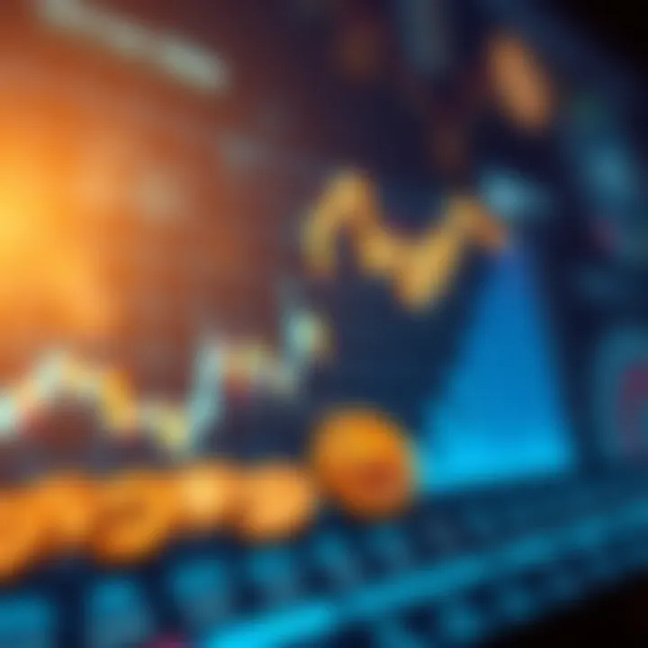 Graph illustrating cryptocurrency market trends