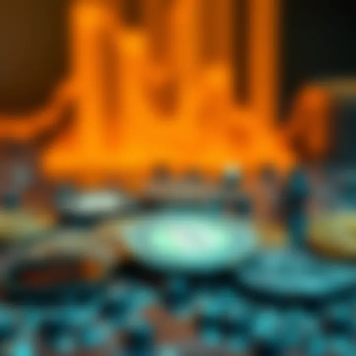 Visual representation of top cryptocurrencies