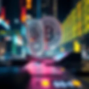 A futuristic representation of digital finance