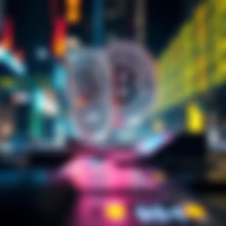 A futuristic representation of digital finance