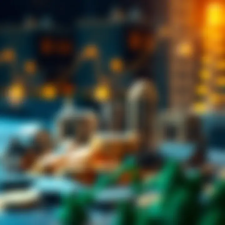 Diversified Investment Portfolio in Tokenized Real Estate Visual representation of a diversified investment portfolio with real estate assets