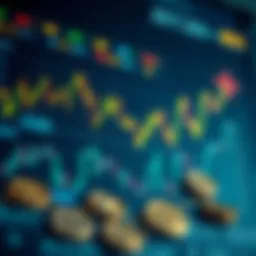 Visual representation of cryptocurrency market trends with graphs