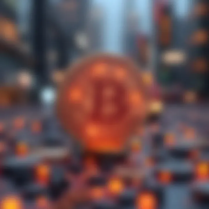 A conceptual image illustrating the future of blockchain technology