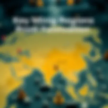 Key Mining Regions and Production Outputs Map highlighting key mining regions and their production outputs