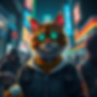 An infographic illustrating the blockchain technology behind Gutter Cat Gang