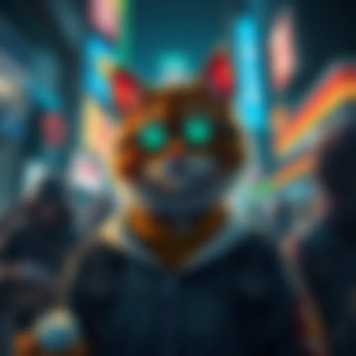 An infographic illustrating the blockchain technology behind Gutter Cat Gang