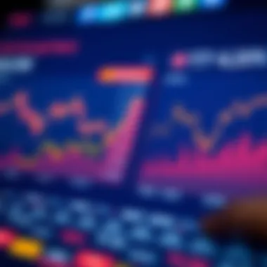 Graphs illustrating performance metrics of cryptocurrencies