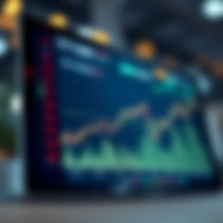 Graph illustrating cryptocurrency market trends