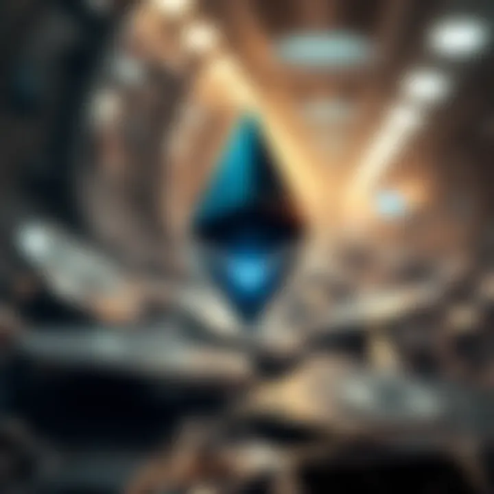 Conceptual art representing the future of Ethereum