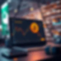 Illustration of LocalBTC platform interface showcasing trading features