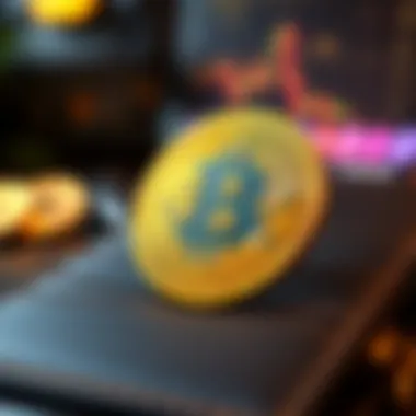 Illustration of cryptocurrency transactions
