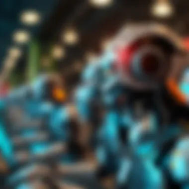 Conceptual representation of market making bots in action