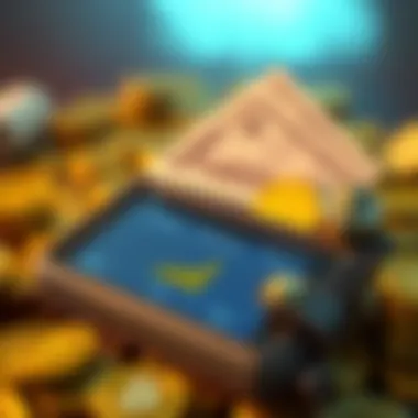 Fiat Currency Conversion from Digital Assets A digital wallet displaying fiat currency conversion