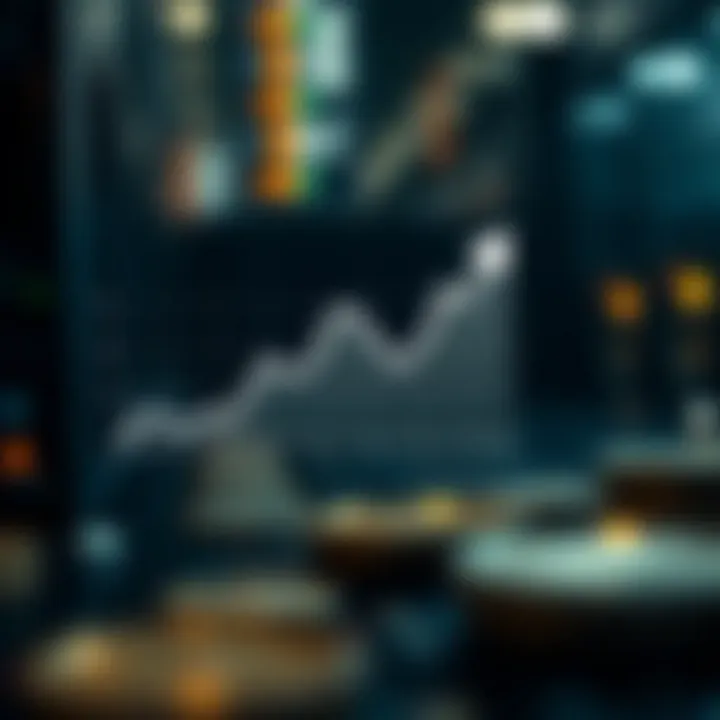 Graph showing economic implications of mining