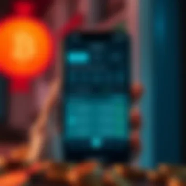 Banking app with cryptocurrency deposit options