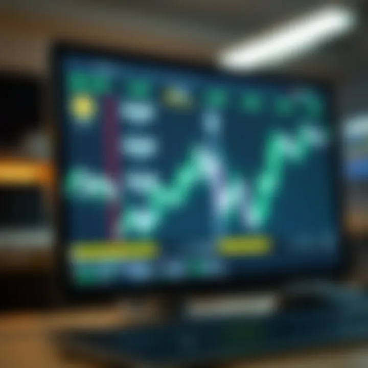 Real-Time Cryptocurrency Exchange Rates A computer screen displaying cryptocurrency exchange rates