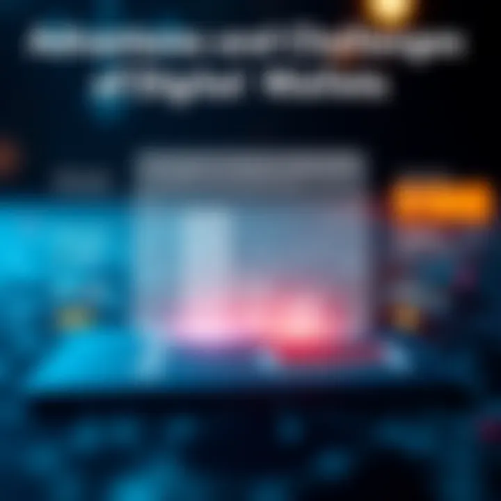 Advantages and Challenges of Digital Wallets An infographic displaying the advantages and challenges of digital wallets.