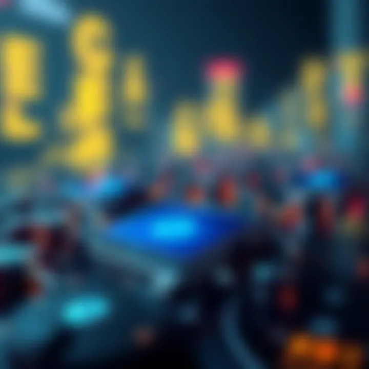 Blockchain Technology and Digital Wallets A visual representation of blockchain technology and its connection to digital wallets.