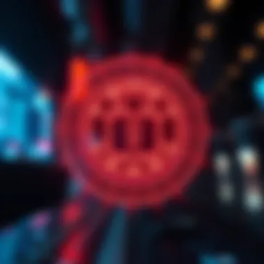 Illustration of digital security measures in cryptocurrency transactions