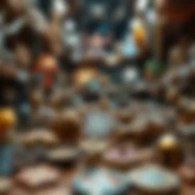 Diverse types of NFTs showcased in a gallery