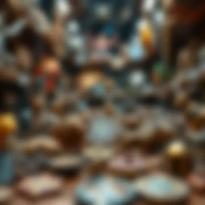 Diverse types of NFTs showcased in a gallery