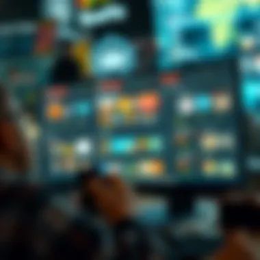 Navigating an NFT marketplace interface on a computer