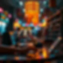 Artistic representation of NFTs in the digital marketplace