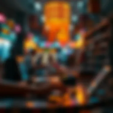 Artistic representation of NFTs in the digital marketplace