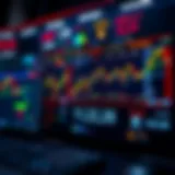 Visual representation of cryptocurrency trading platforms