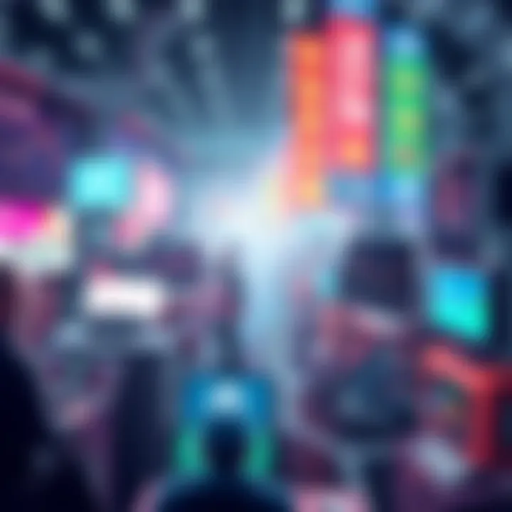 Illustration of various platforms for purchasing NFT stocks