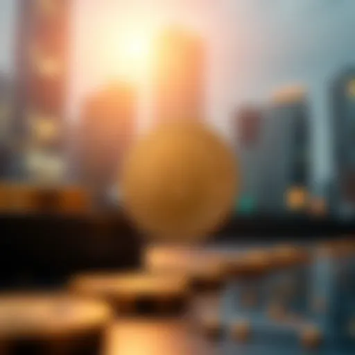 Visual representation of blockchain technology