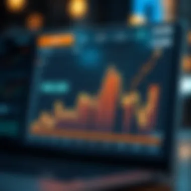 Graph illustrating market trends in cryptocurrency