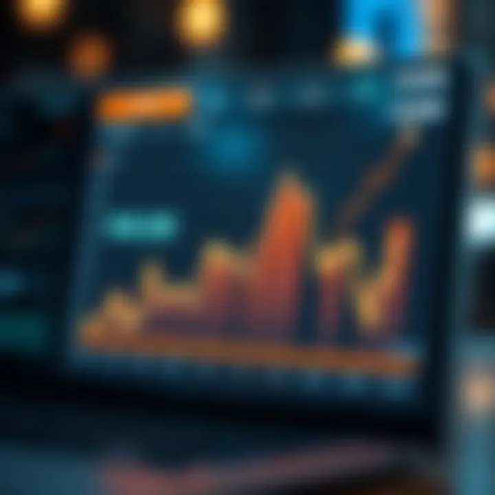 Graph illustrating market trends in cryptocurrency