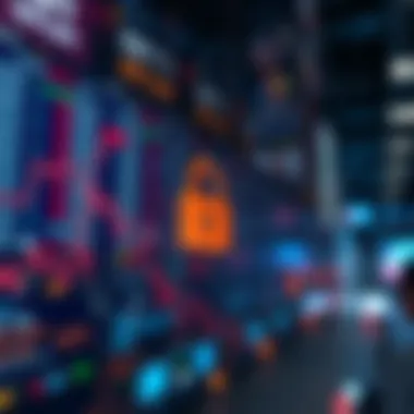 Conceptual art depicting security measures in NFT transactions