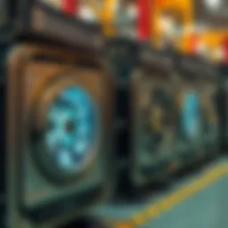 Illustration of smart mimic helium miners in operation