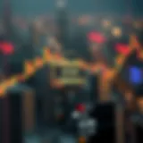 Conceptual diagram of stop limit orders in cryptocurrency