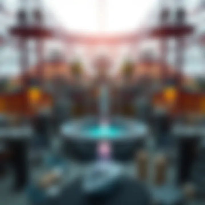 Diagram showing the structure of a rocket pool