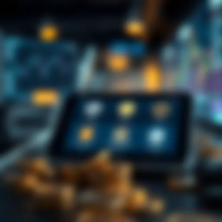 Digital Wallet for Cryptocurrency Donations A digital wallet interface displaying various cryptocurrency options for donations