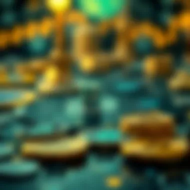 Diagram showing transaction considerations in cryptocurrency