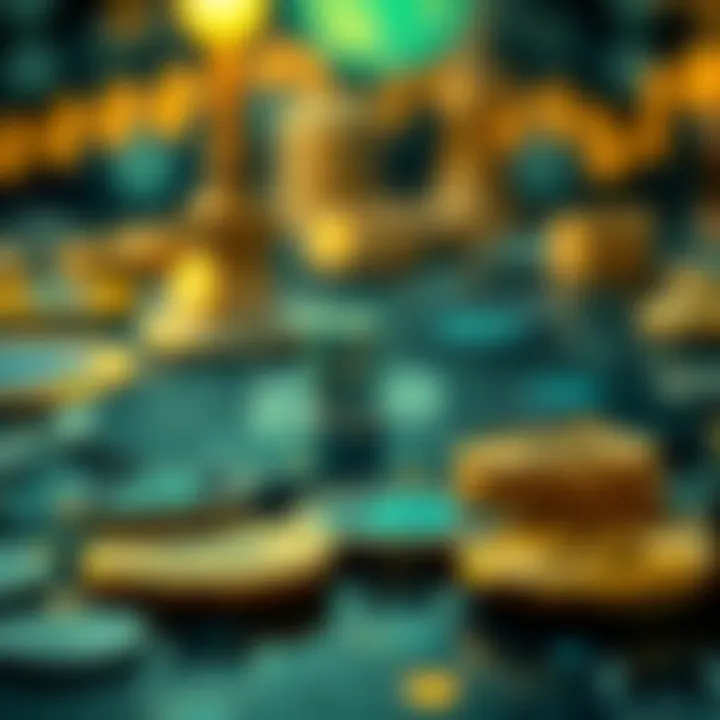 Diagram showing transaction considerations in cryptocurrency