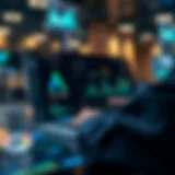 Digital interface of AdvCashWallet showcasing cryptocurrency management