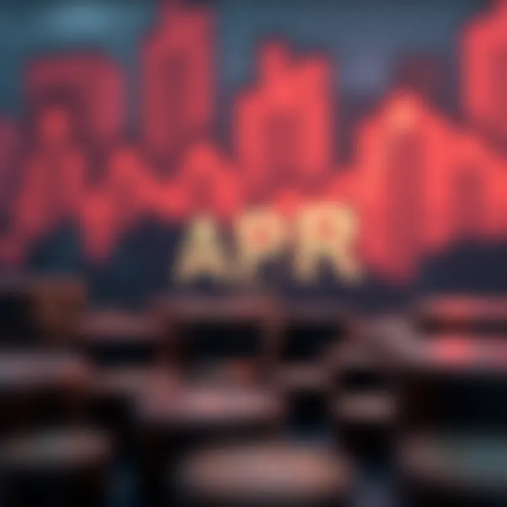 APR and Its Influence on Financial Choices Graph illustrating the impact of APR on financial transactions